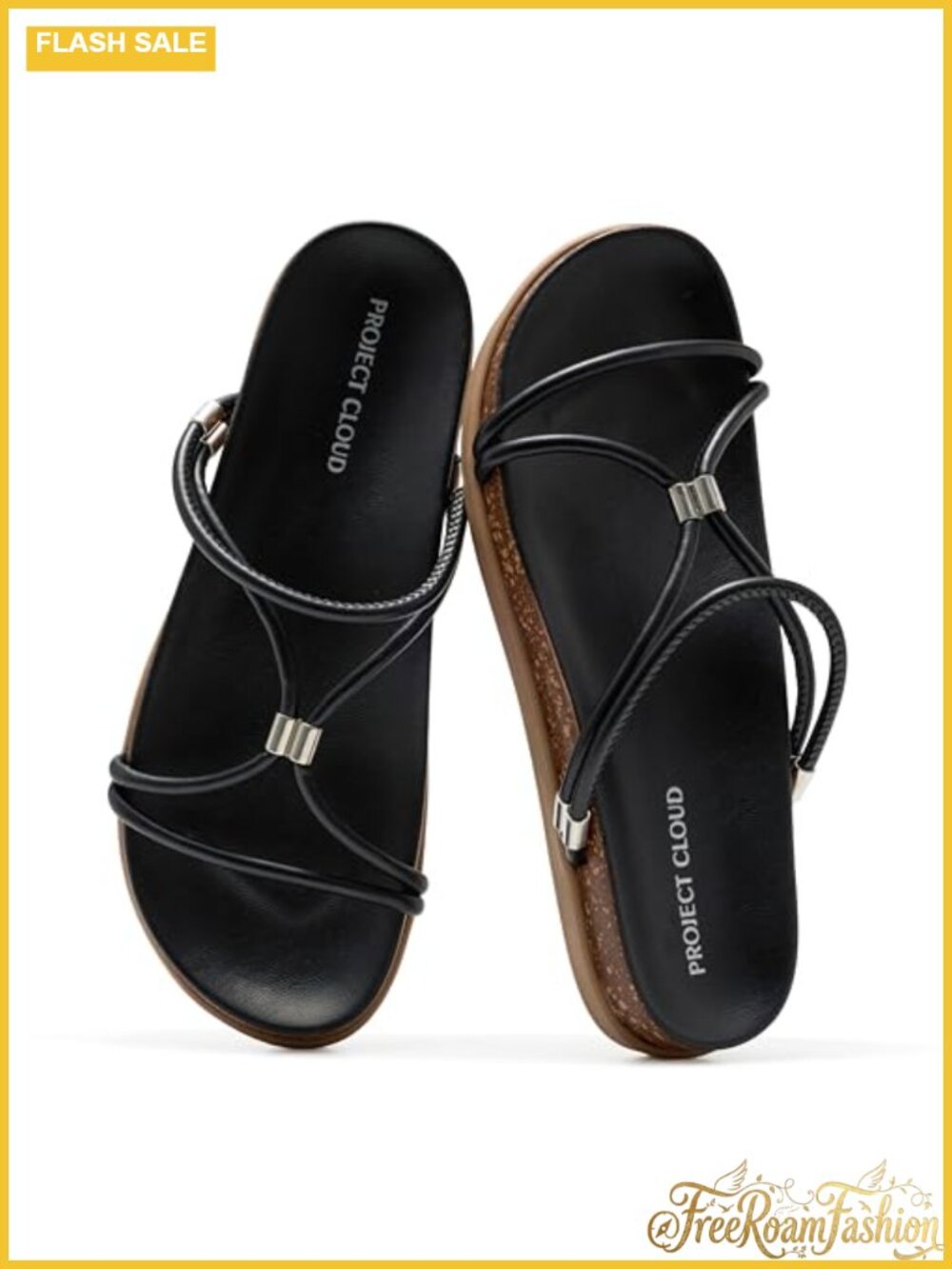 Lightweight Leather Slide Sandals Comfortable Slip On for Women Beach